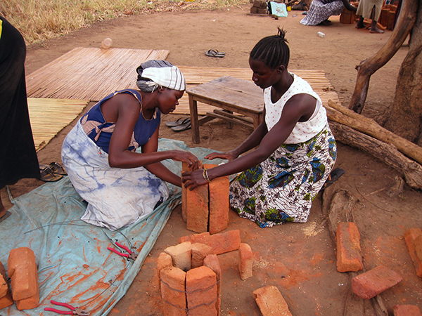 assembling a stove