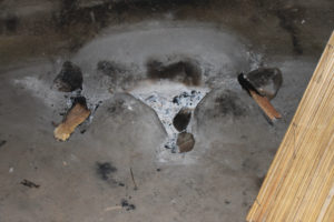 3 rock fireplace